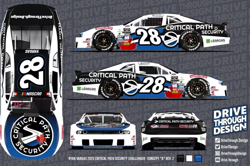 Ryan Vargas To Run Majority Of NASCAR Canada Series Schedule With DK Kennington Racing And Critical Path Security Canada